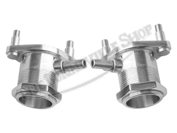 S TRIUMPH BONNEVILLE POLISHED STAINLESS INLET MANIFOLDS