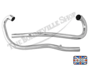 71 0022 71 0024 03 Triumph TR6C Trophy Hi Pipe Exhaust Pipe Set 1969 70