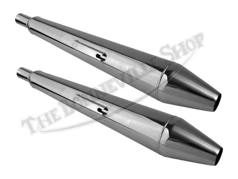 71 4159 PT 02 NORTON PEASHOOTER Exhaust STYLE SILENCERS FOR TRIUMPH 750 BONNEVILLE TIGER 1