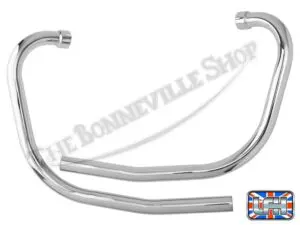 71 7507 71 7508 UN 02 Triumph 750 Unit T140 TR7 UK Exhaust Pipe Set Fits 1973 82