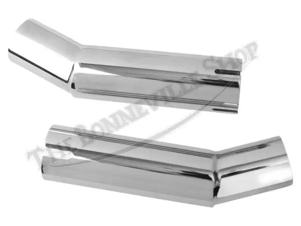 80 03255 02 Triumph 865cc Hinckley Bonneville Exhaust Adapters Retro Silencers
