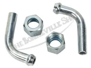 82 3335 82 3337 02 TRIUMPH 90 DEGREE FUEL PIPES WITH NUTS SET