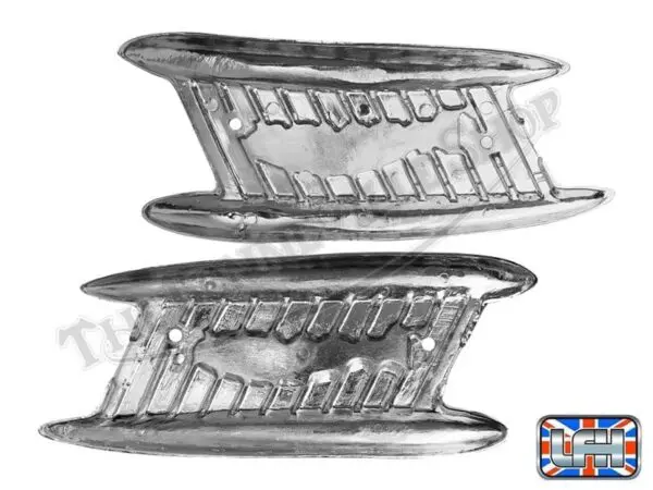 82 4766 02 Triumph 500 650 Garden Gate 4 Gallon Tank Badge Emblem Set