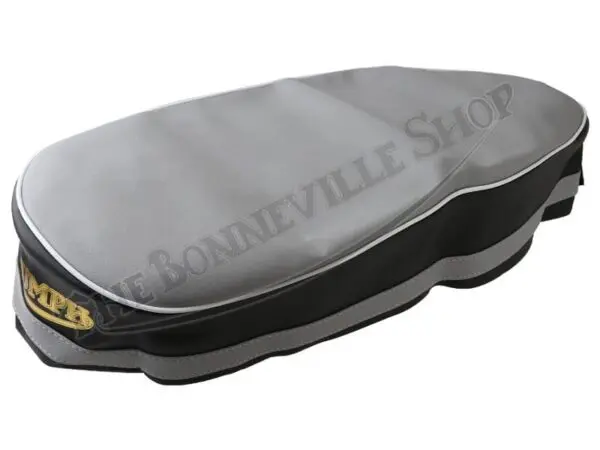 82 5418 60 0697 02 Triumph 3TA 5TA T120C 650 Seat Cover Smooth Grey Top Fits 1963 66 and Sprags