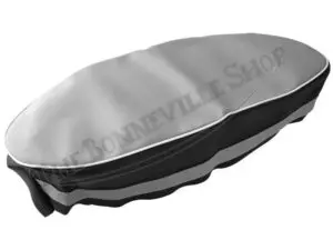 82 5418 60 0697 03 Triumph 3TA 5TA T120C 650 Seat Cover Smooth Grey Top Fits 1963 66 and Sprags