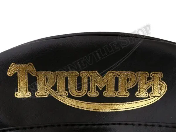 82 5418 A 04 Triumph 3TA 5TA T120C 650 Seat Cover Smooth Black Top Fits
