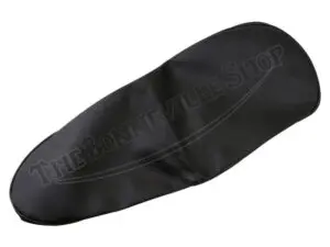 82 5418A 60 0697 02 Triumph 3TA 5TA T120C 650 Seat Cover Smooth Black Top Fits 1963 with Sprags