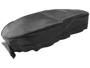 82 5418A 60 0697 03 Triumph 3TA 5TA T120C 650 Seat Cover Smooth Black Top Fits 1963 with Sprags