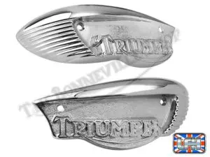 82 6887 82 6888 02 Triumph Bonneville Tiger Trophy 500 650 Tank Badge Set 1966 68