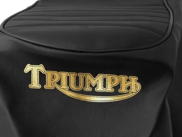 82 7489 03 TRIUMPH T100 T120 SEAT COVER BLACK RIBBED TOP FITS 1967 68