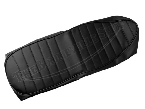82 7489 60 0697 60 0696 01 TRIUMPH T100 T120 SEAT COVER BLACK RIBBED TOP FITS 1967 68