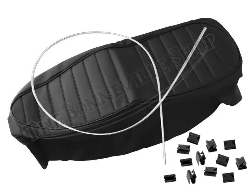 Triumph Seat Cover Ribbed Black T100 T120 1967-68 82-7489