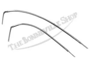 83 3134 83 3135 02 Triumph 1971 73 T120 Bonneville Chrome Tank Trim Pair