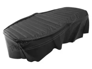 83 4291 60 0697 83 7131 R 03 Triumph 650 T120 TR6 US Slim Nose Seat Cover Black Fits 1971 72 w Trim and Sprags
