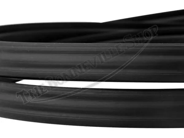 83 7131 R 02 Triumph 650 Seat Trim Strip black smooth finish 1971 1972