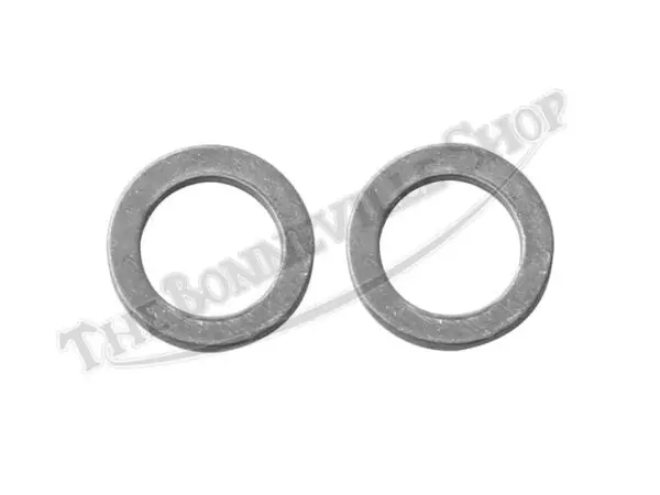 PAIR TRIUMPH BSA RESTRICTOR BOLT ALLOY SEALING WASHER