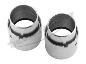 TRIUMPH PRE UNIT & UNIT CHROME FORK SEAL HOLDERS WITH SEALS T