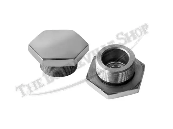 97 1658 S 03 TRIUMPH BSA 500 650 STAINLESS FORK TOP NUTS U