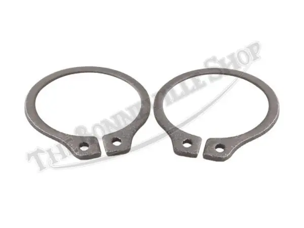 TRIUMPH BSA ONWARDS FORK SHUTTLE VALVE CIRCLIP PAIR
