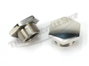 S TRIUMPH FORK TOP NUTS STAINLESS SHUTTLE VALVE