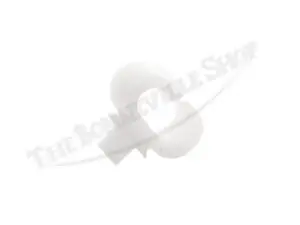 A TRIUMPH FRONT FENDER CABLE GUIDE WHITE