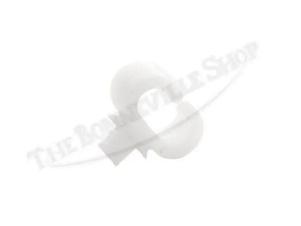 A TRIUMPH FRONT FENDER CABLE GUIDE WHITE