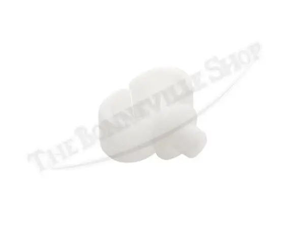 A TRIUMPH FRONT FENDER CABLE GUIDE WHITE