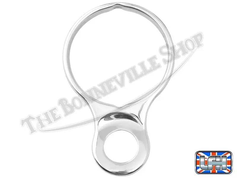 97 4026 S 01 Triumph 650 750 OIF Instrument Mount In Stainless Steel