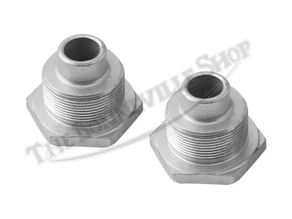 97 4258 03 Triumph BSA 650 Twin 750 Triple 71 72 Conical Hub Fork Top Nuts Plated Pair