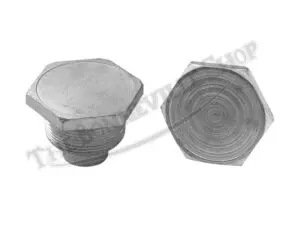 97 4258 04 Triumph BSA 650 Twin 750 Triple 71 72 Conical Hub Fork Top Nuts Plated Pair