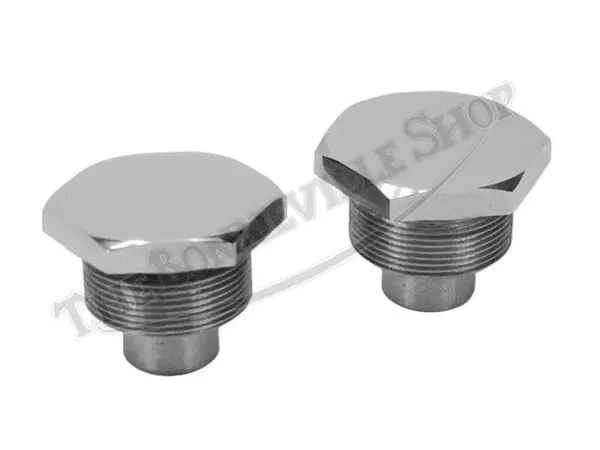 97 4258 S 01 TRIUMPH FORK TOP NUTS STAINLESS