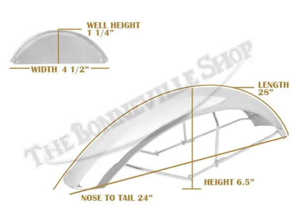 Triumph BSA Stainless Front Mudguard Wire Stays 1971-73 650 750 PN# 97-4270 S