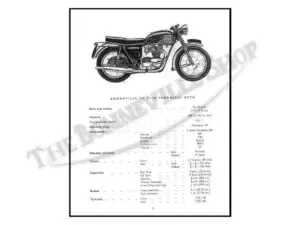 Triumph T Bonneville T Thunderbird TR Trophy Parts Book