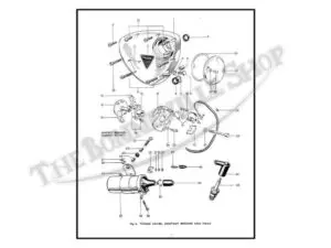 Triumph T Bonneville T Thunderbird TR Trophy Parts Book