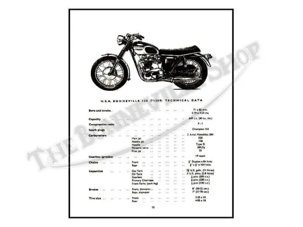 99 0824 a02 1967 triumph t120 bonneville tr6 trophy parts book 5