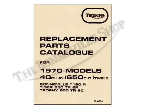 99 0903 a01 1970 triumph t120 bonneville tr6r tiger tr6c trophy parts book