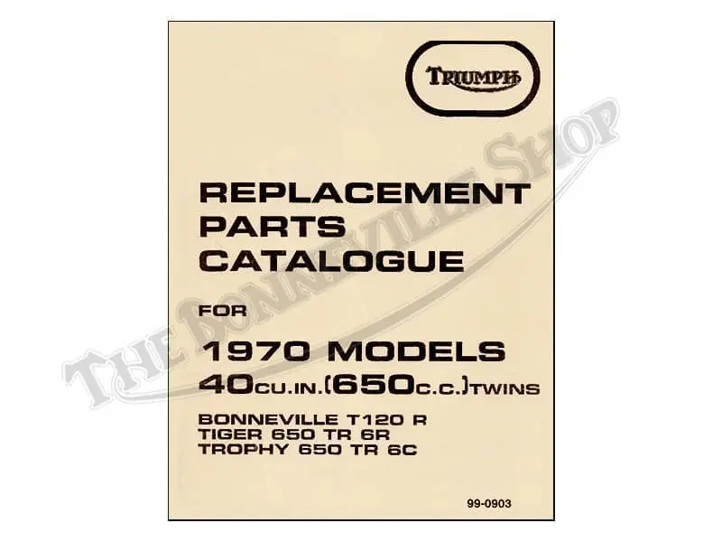 99 0903 a01 1970 triumph t120 bonneville tr6r tiger tr6c trophy parts book
