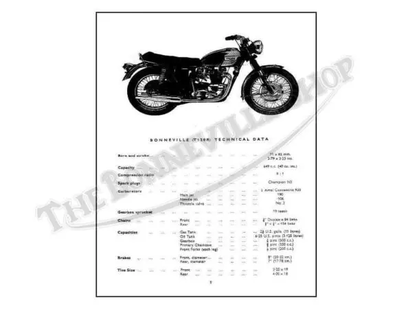 99 0903 a02 1970 triumph t120 bonneville tr6r tiger tr6c trophy parts book