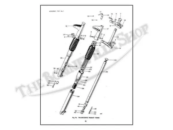 99 0903 a03 1970 triumph t120 bonneville tr6r tiger tr6c trophy parts book