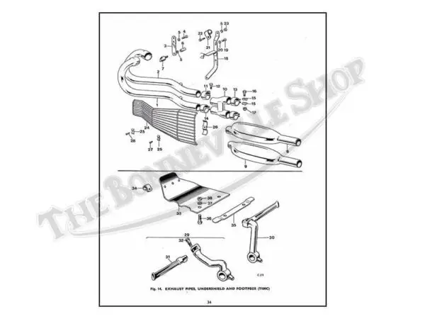 99 0903 c 02 1970 500 triumph 500 parts book