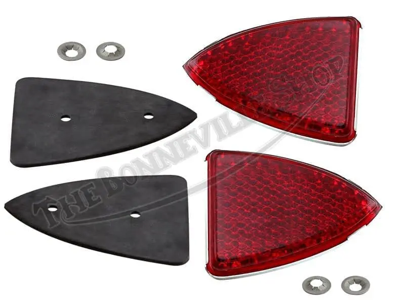 99 1030 57111 03 Triumph BSA MG Lucas Red Triangle Reflector Kit