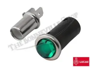 99 1209 G 02 Genuine Lucas Triumph BSA Norton 500 650 Faceted green Warning Light