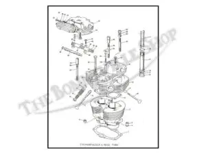 Triumph T Bonneville TR Tiger Parts Book