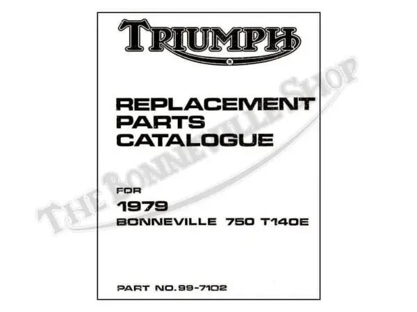 99 7102 a01 1979 triumph t140 bonneville tr7 tiger parts book