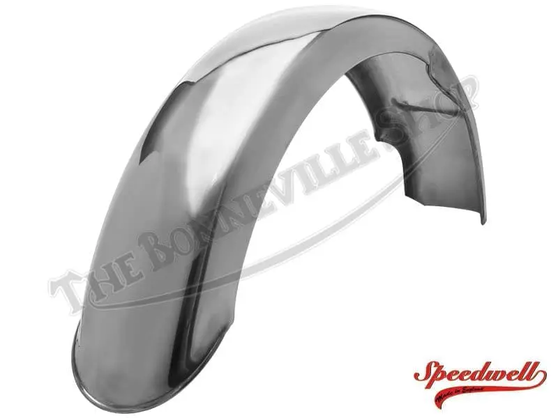 RS082 01 Triumph T140 Stainless Retro 1970 Style Rear Speedwell Mudguard