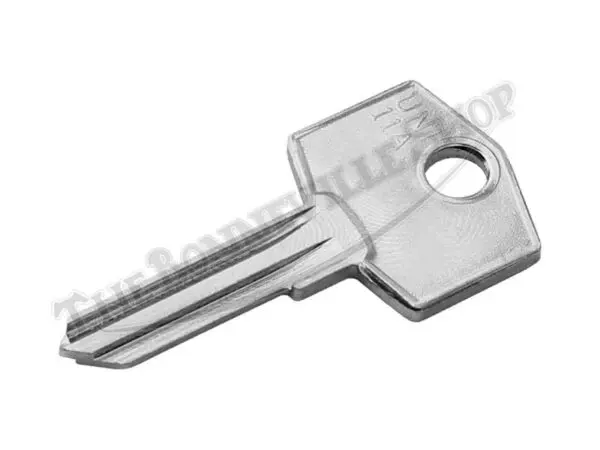 TBS TRIUMPH BSA NORTON GENUINE FS UK ENGLAND ENGLISH KEY BLANK for lucas key barrel