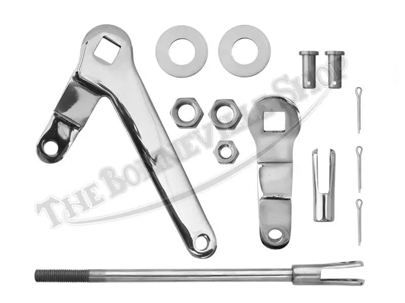 TBS 0049 SS 01 Triumph BSA 69 70 TLS Stainless Brake Linkage Kit
