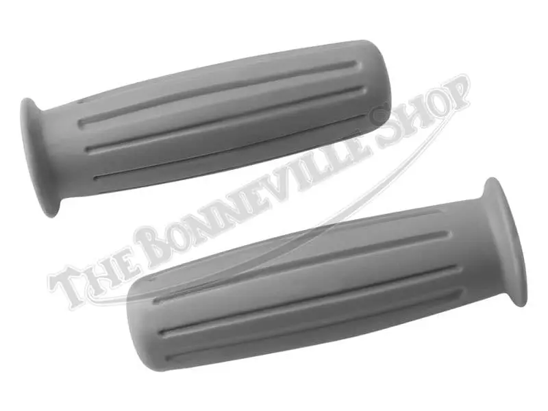 TBS 0083 A 01 1960s VINTAGE AMAL TYPE GREY HANDLEBAR GRIPS TRIUMPH NORTON BSA 1