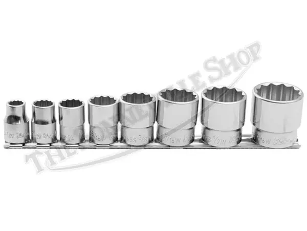 TBS 0389J 02 Socket Set 12 pt 8 pc 3 8 Drive
