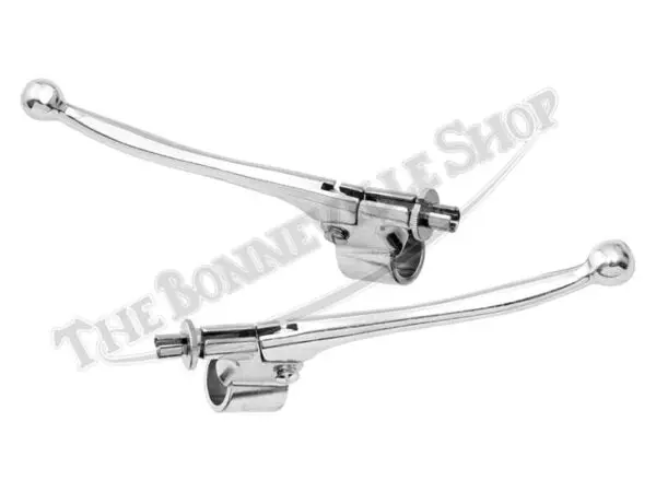 TBS 0462 A TBS 0463 A 02 Triumph Norton BSA Lightweight Alloy Handlebar Lever Set